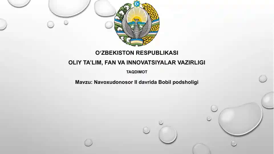 Navoxudonosor II davrida Bobil podsholigi