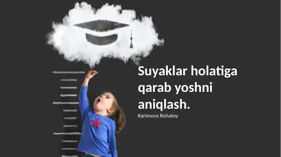 Suyaklar holatiga qarab yoshni aniqlash