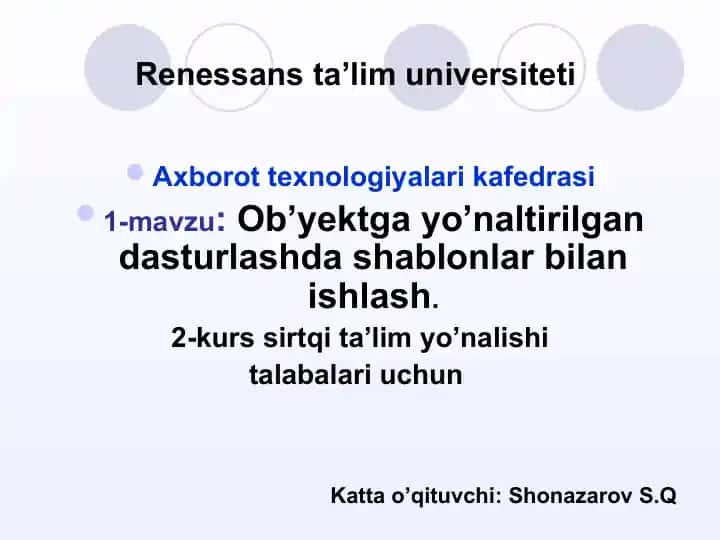 Renessans ta’lim universiteti