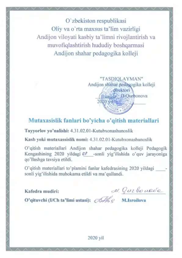 Fanning maqsadi va vazifalari