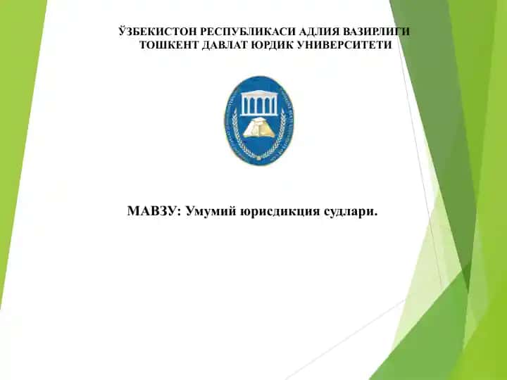 Умумий юрисдикция судлари