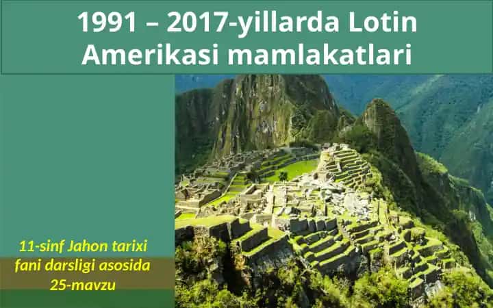 Lotin Amerikasi mamlakatlari tarixi