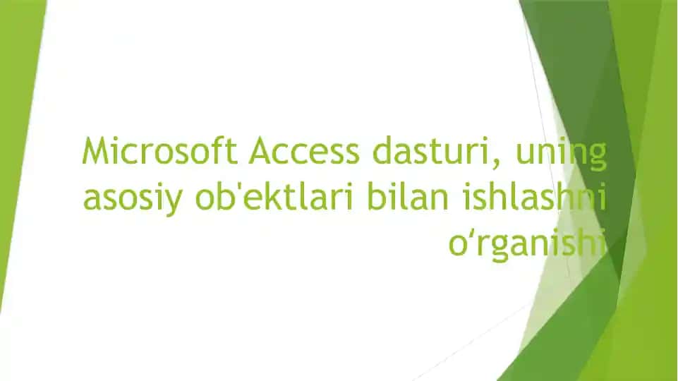 Microsoft Access dasturi