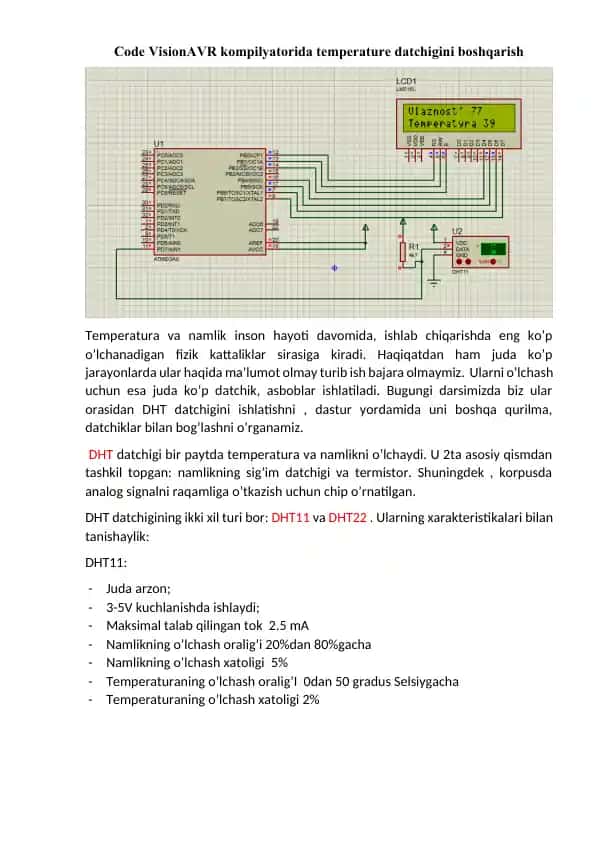 DHT datchigi