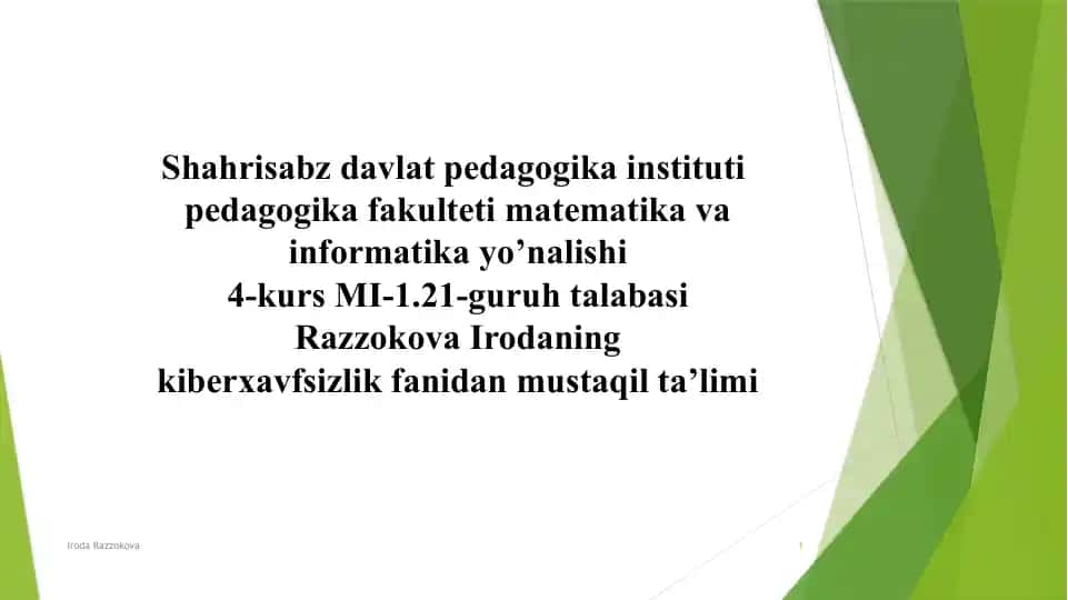 Kiberjinoyat va kiberhuquq