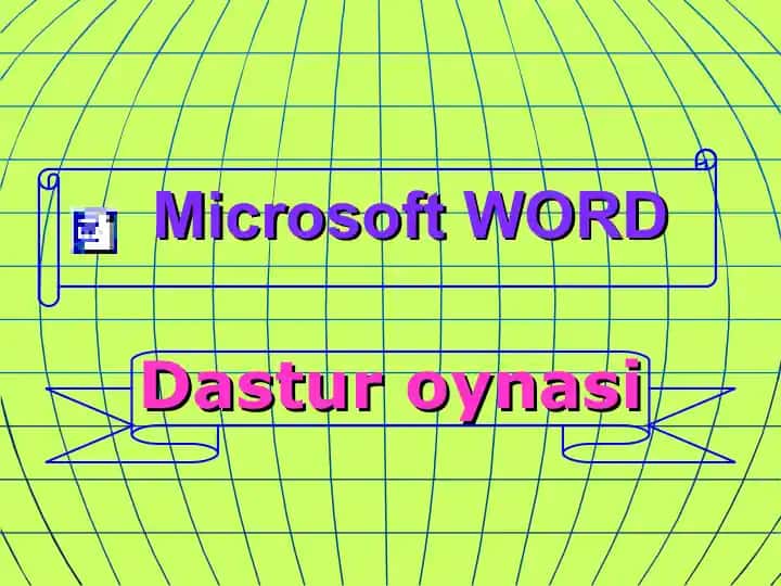 Microsoft WORD