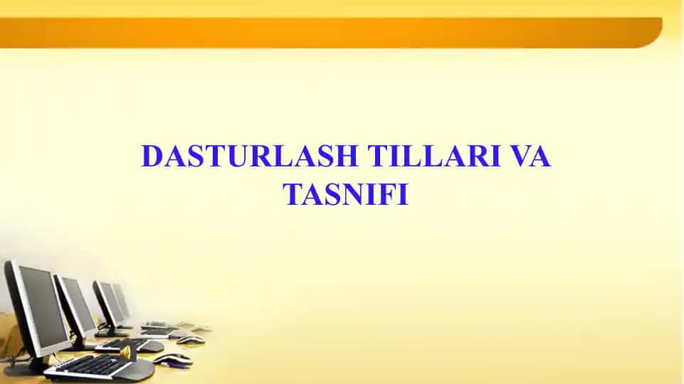 Dastur va dasturlash tillari