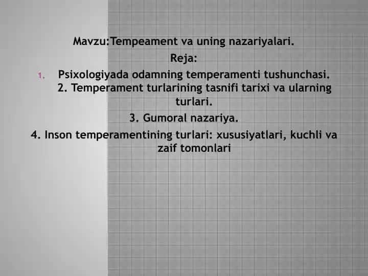 Temperament va uning nazariyalari