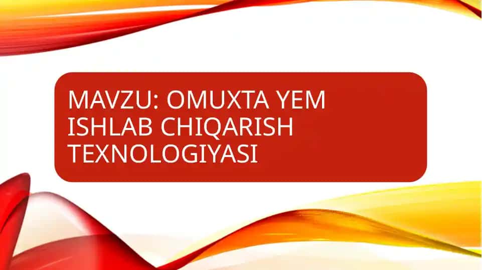 Omixta-yemishlar