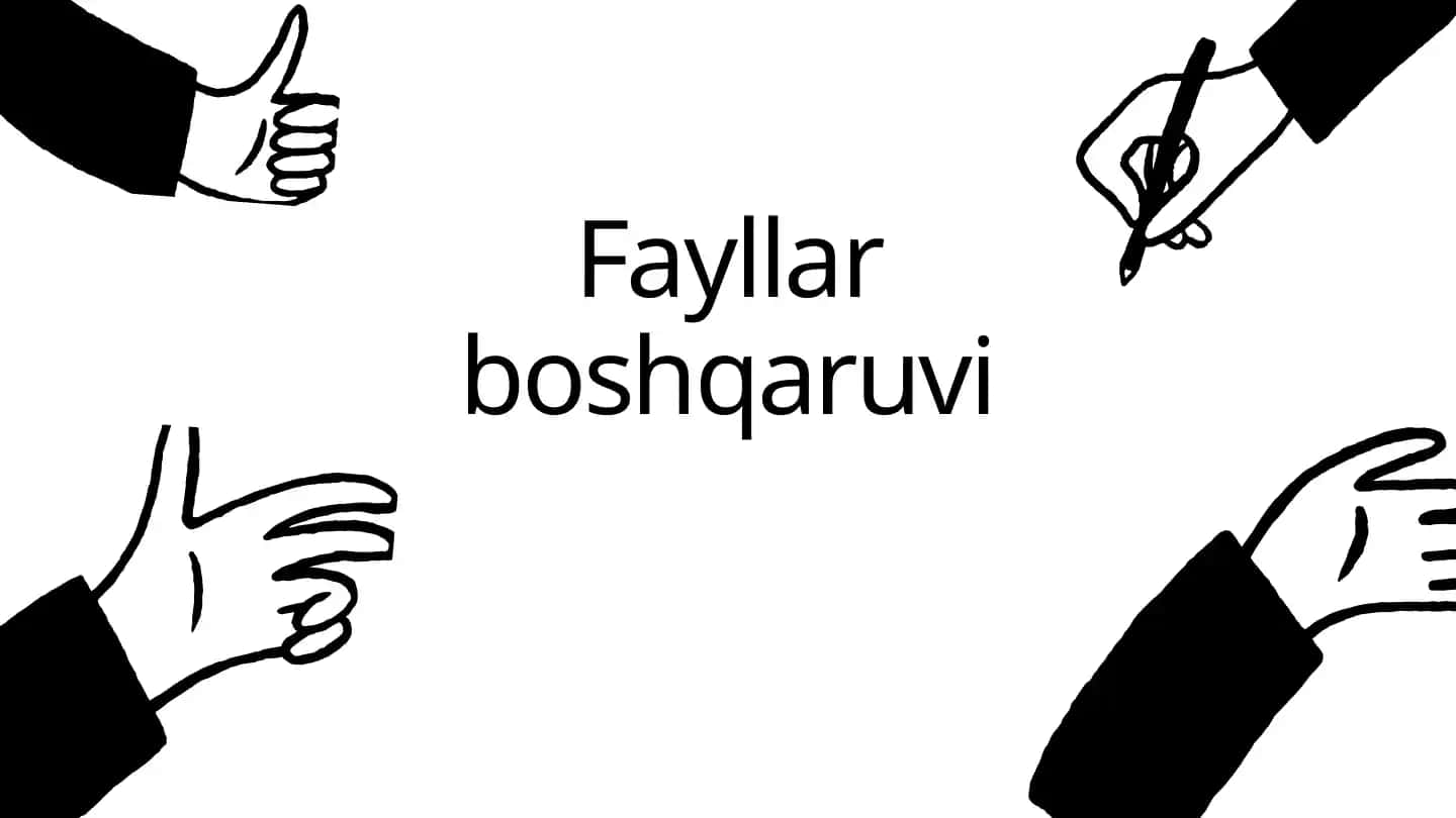 Fayllar boshqaruvi