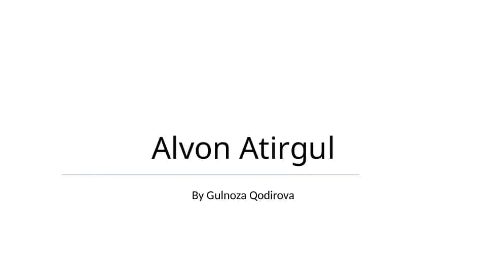 Alvon Atirgul