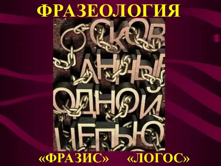 Фразеология