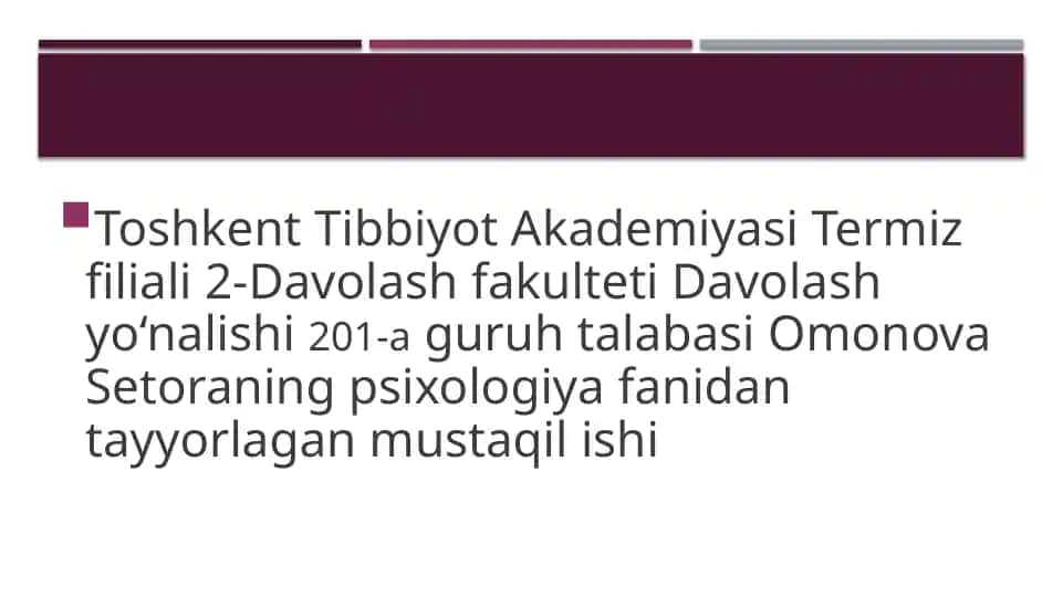 Tibbiyot xodimlarida stress va uning bosqichlari