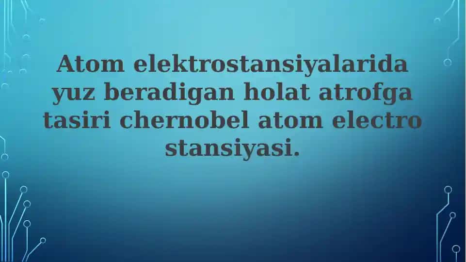 Chernobil AES falokati