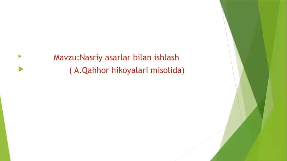 Nasriyasarlar bilan ishlash