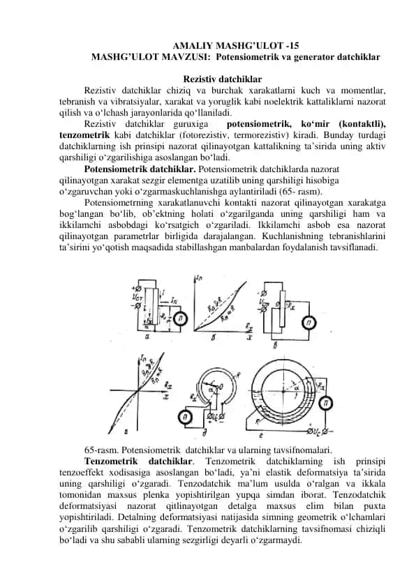 Rezistiv datchiklar