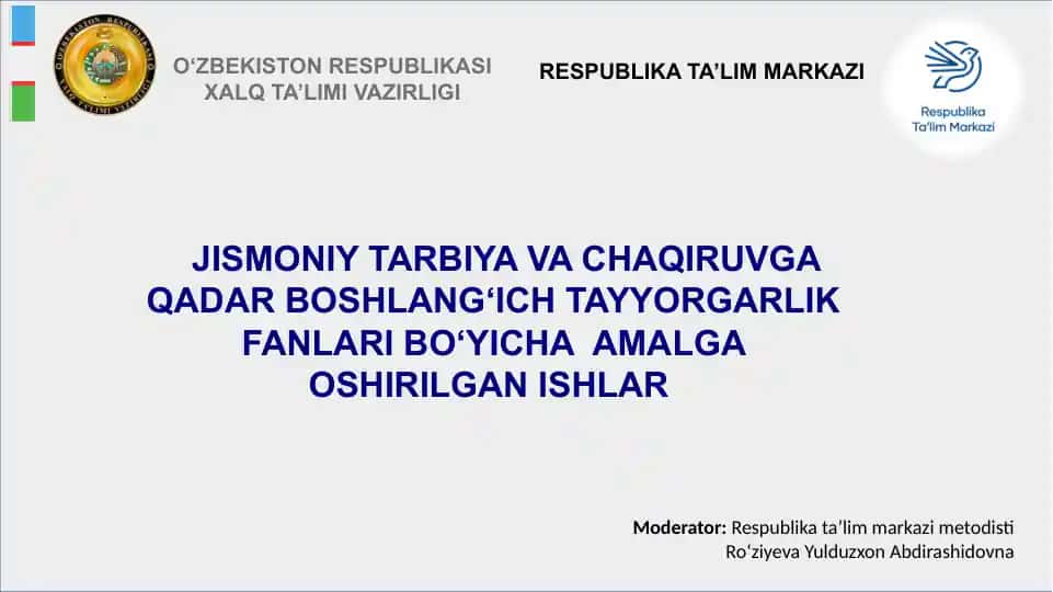 Jismoniy tarbiya va chaqiruvga qadar boshlang‘ich tayyorgarlik fanlari
