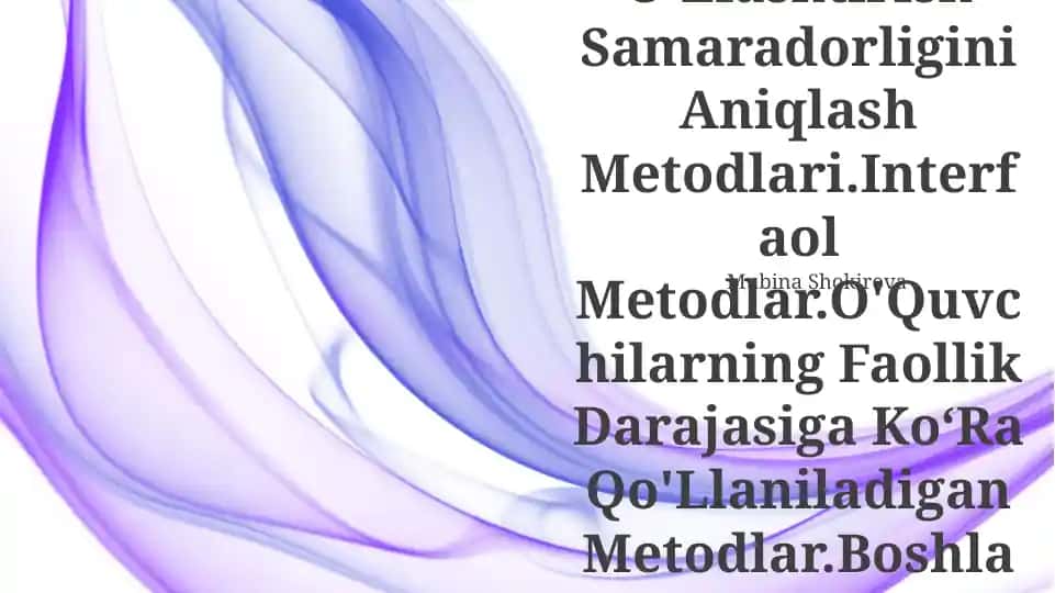 O'Qitishni Tashkil Qilishda Didaktik OʻYin Metodidan Foydalanish