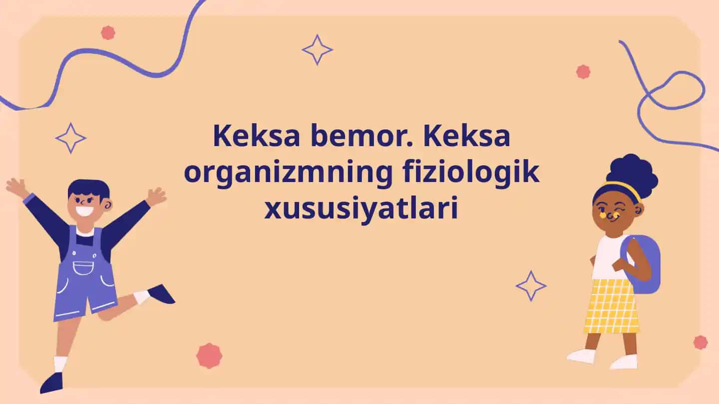 Keksa bemorlarda fiziologik o'zgarishlar tahlili