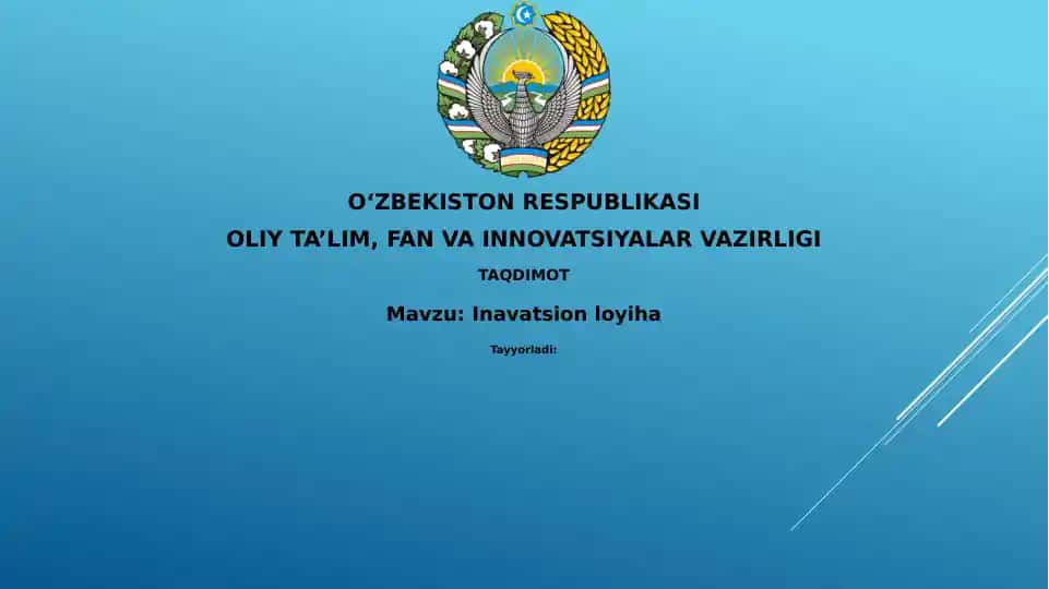 Inavatsionloyiha