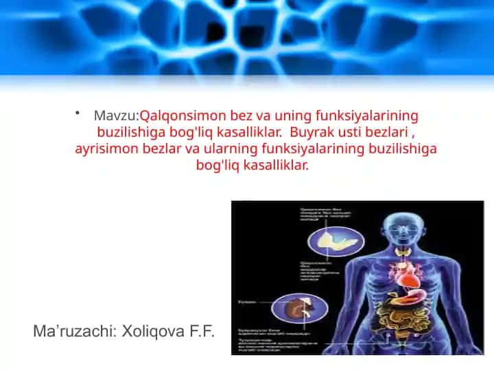 Qalqonsimon bez va uning funksiyalari