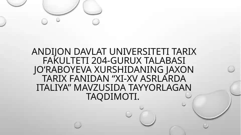 XI-XV asrlarda Italiya