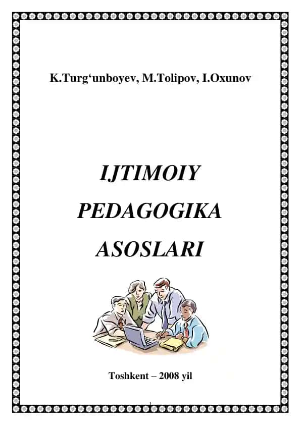IJTIMOIY PEDAGOGIKA ASOSLARI