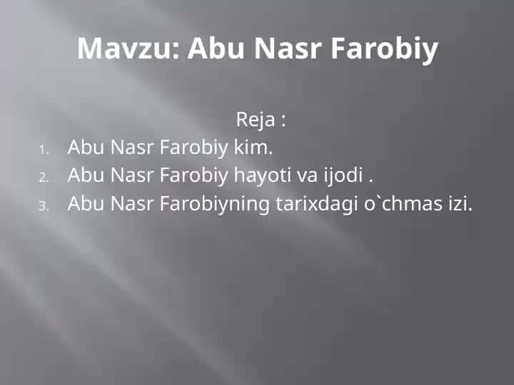 Abu Nasr Farobiy