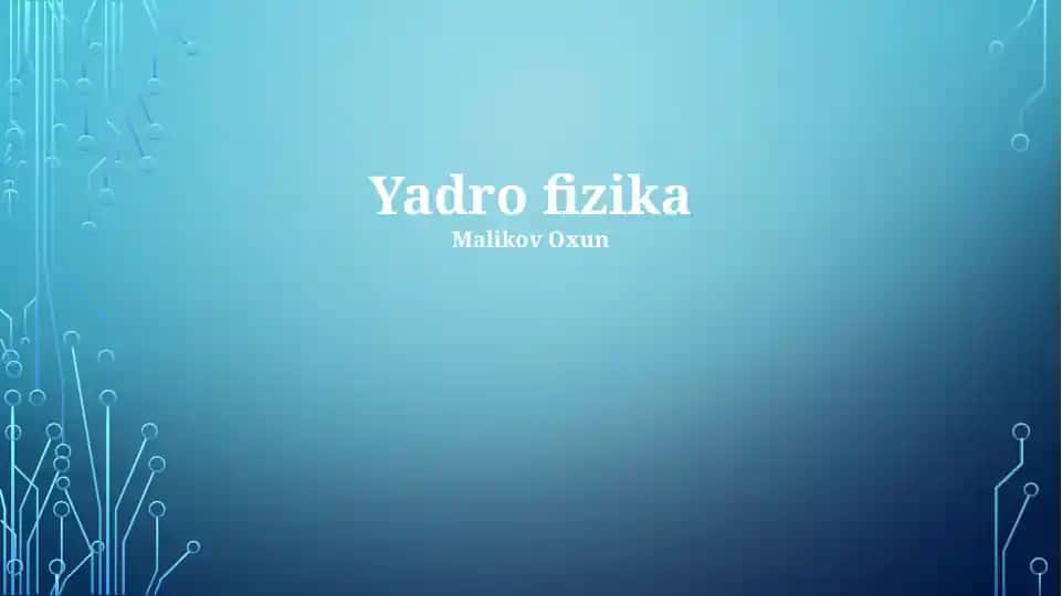Yadro fizika