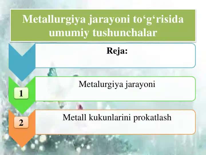Metallurgiya jarayoni
