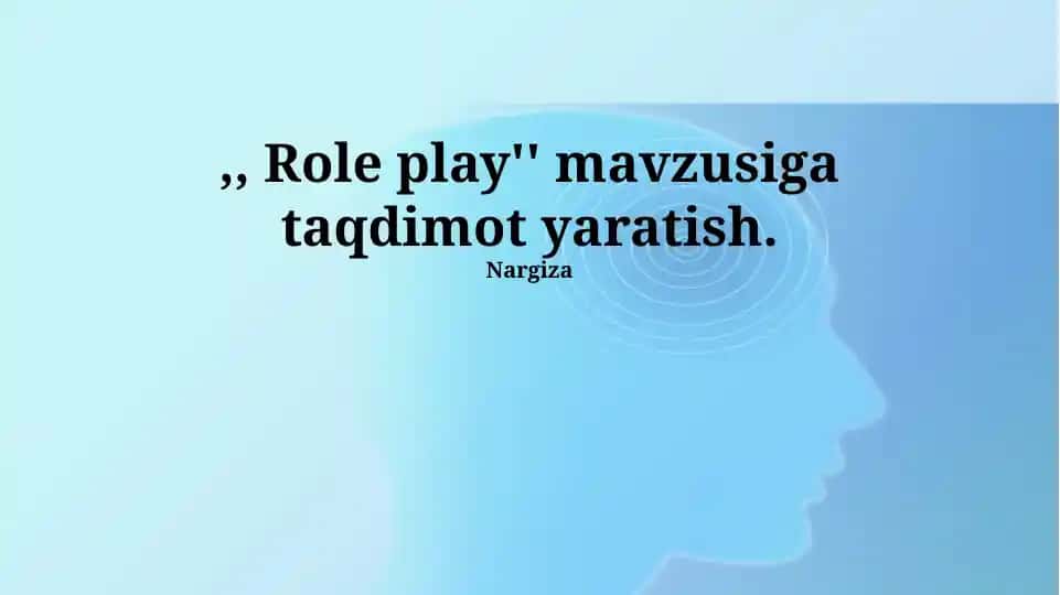 Rol o'ynash texnikasi