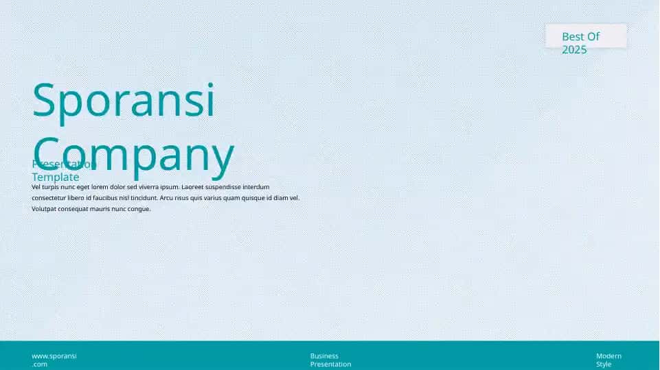 Sporansi Company Business Presentation