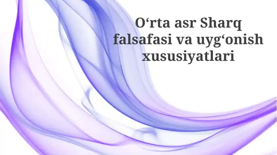 O'rta asr Sharq falsafasi