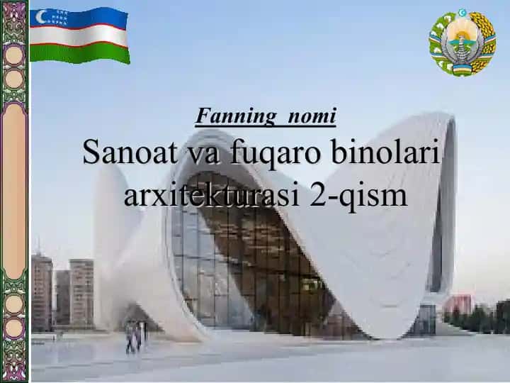 Jamoat binolari va inshootlarining kategoriyalari