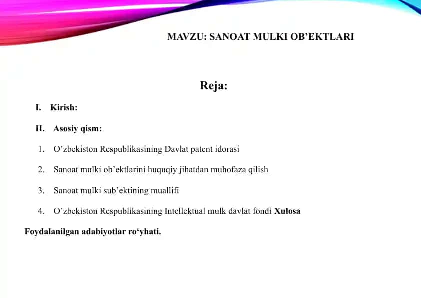 Sanoat mulki ob'ektlari