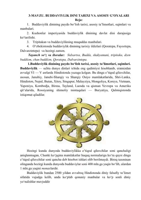 Buddaviylik Dinining Tarixi va Asosiy G'oyalari