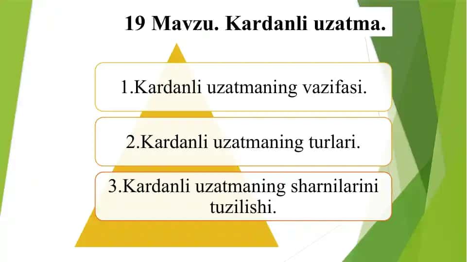 Kardanli uzatma