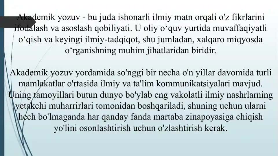 Akademik yozuv