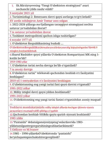 O'zbekiston tarixi