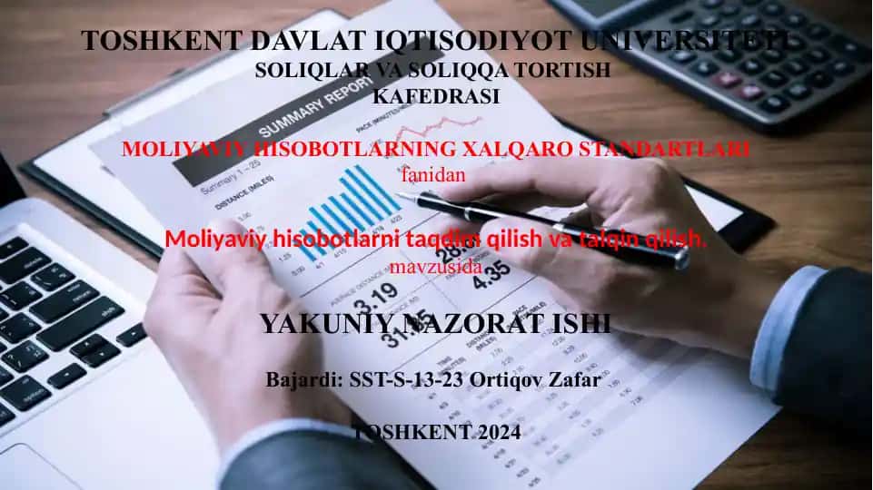 Moliyaviy hisobotlar tahlili