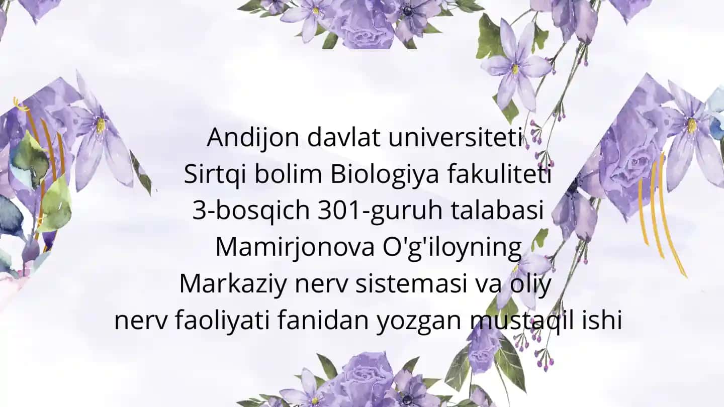 Oraliq miya funksiyasi