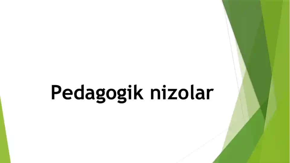 Pedagogik nizolar