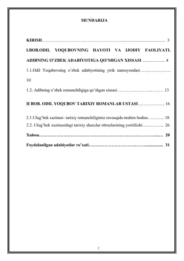 Odil Yoqubovning Hayoti va Ijodiy Faoliyati