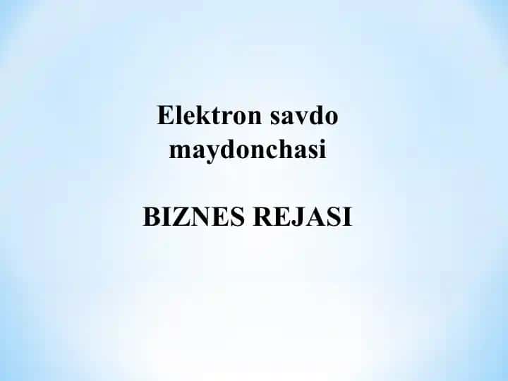 Elektron savdo maydonchasi