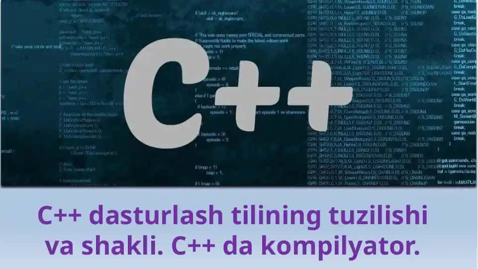 C++ dasturlash tili