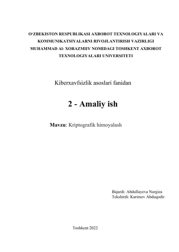 Kriptografik himoyalash