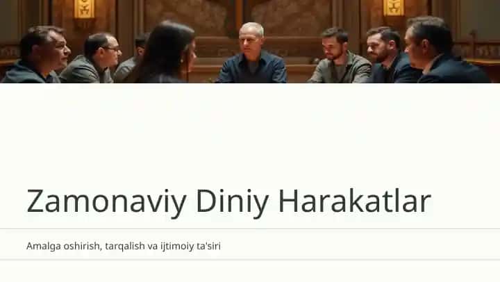 Zamonaviy Diniy Harakatlar