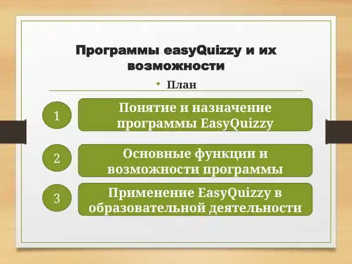 Программы easyQuizzy и их возможности