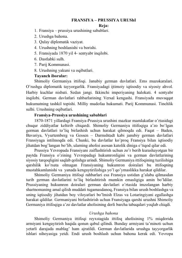 Fransiya - Prussiya urushi
