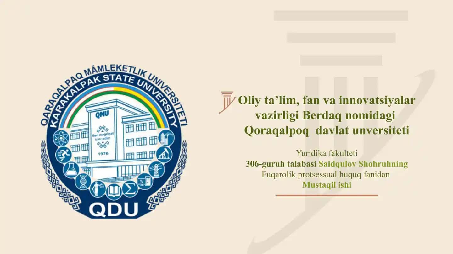 Fuqarolik protsessual huquq itamoyillari